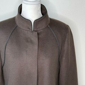 Soft Brown Oscar de la Renta full length Coat